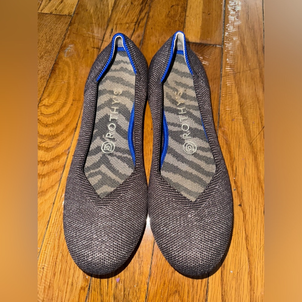 Rothy’s Women’s Limited Edition Flats in Purple Twilight Metallic Size 8